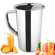 Jarra Inox Para Água Suco 1,8L Elegância Frescor a Cada Servida - Casa Decoração Premium