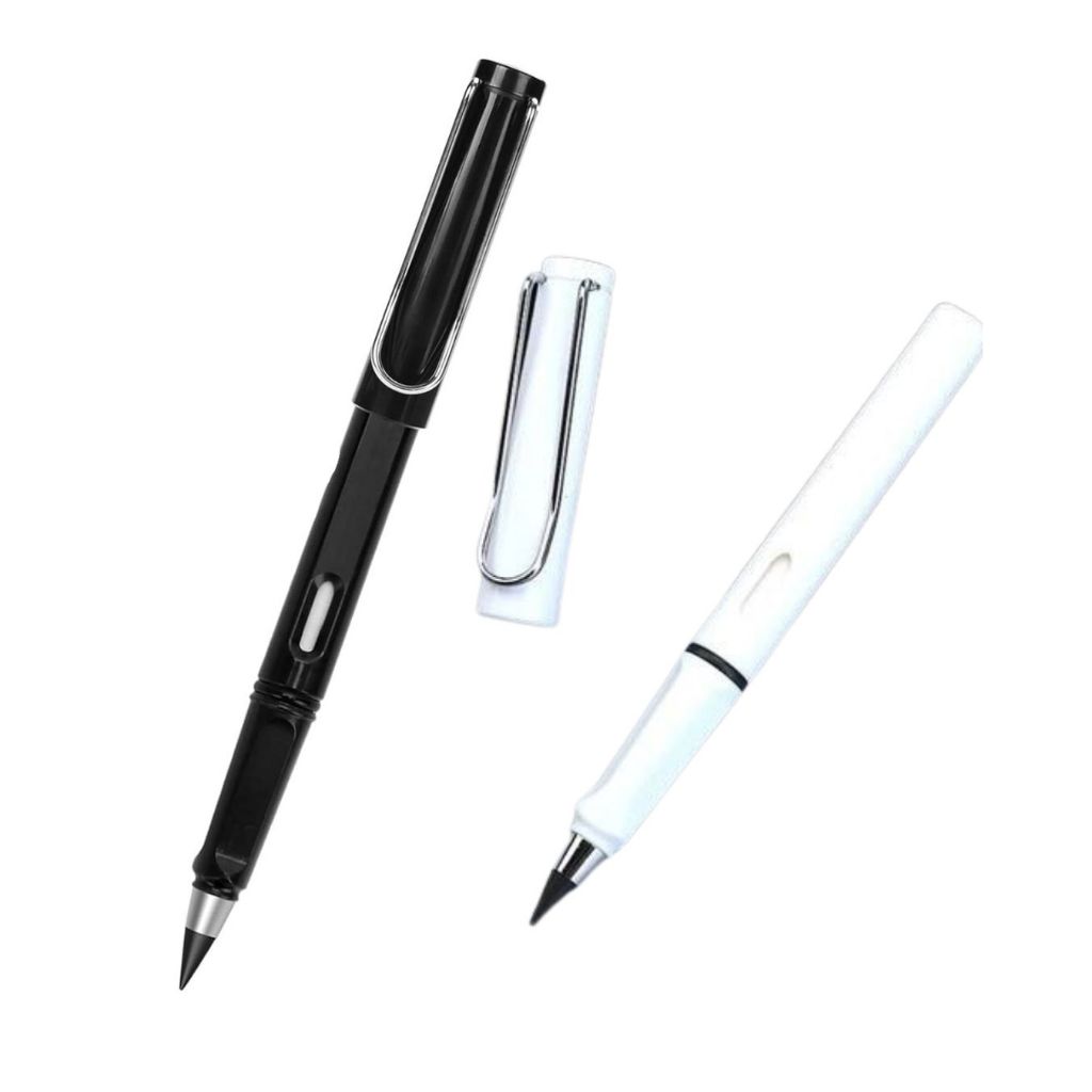 Lápis Infinito Mágico com Borracha Preto ou Branco - Não Acompanha Refil - S&V