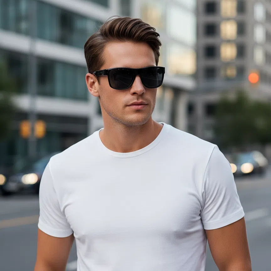 Óculos de Sol Quadrado Esportivos Polarizados para Homens e Mulheres Eyewear em Oferta na Shopee