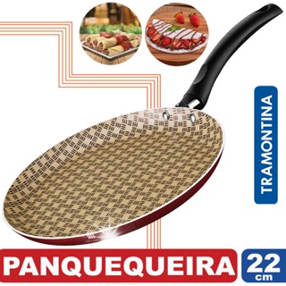 Panquequeira Tapioqueira  Antiaderente Tramontina 22 Cm Turim em Oferta na Shopee