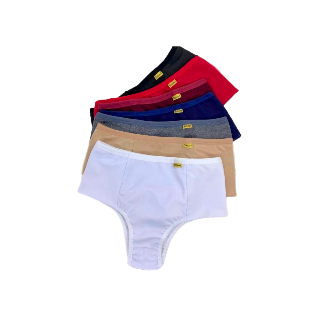 KIT Calcinhas Calçola Cintura Alta Microfibra Lisa Redutora Luxo Lateral Larga Conforto Lingerie