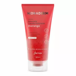 Sabonete Líquido Esfoliante Facial Hidraderm Morango 180ml Farmax