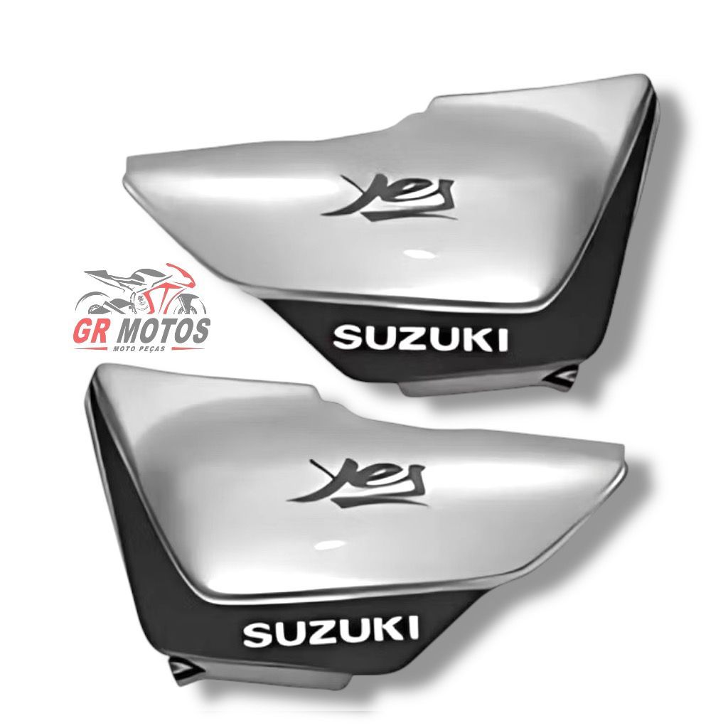 TAMPA LATERAL SUZUKI YES125 PRATA 07/09 em Oferta na Shopee