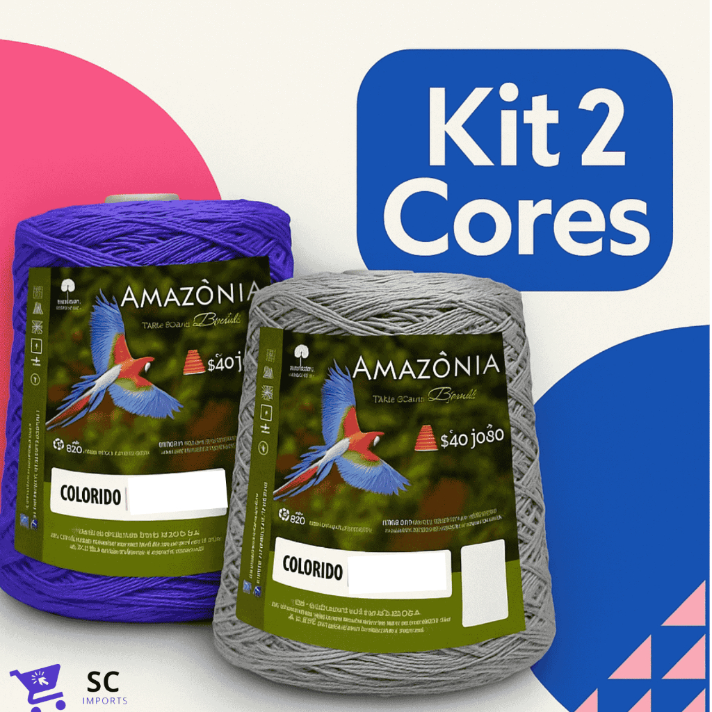 Kit com 2 Barbantes Amazônia N6/400m 420g
