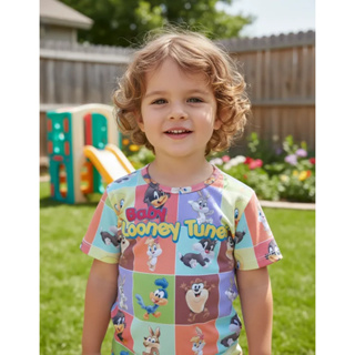 Camiseta Baby Lonney Tunes Personalizada Infantil e Adulto - Com nome e idade em Oferta na Shopee
