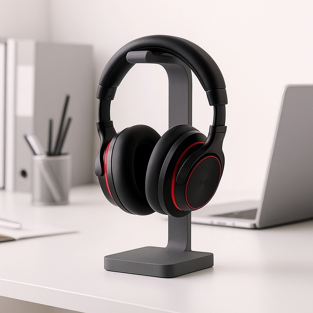 Suporte Fone Ouvido Mesa UNILATERAL Headset Gamer com e sem fio pc Universal Display Rack