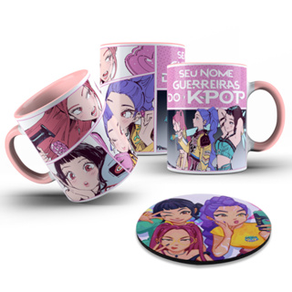 Caneca KPop Demon Hunters Personalizada Presente Fã 325ml Coleção Guerreiras Dos KPop em Oferta na Shopee