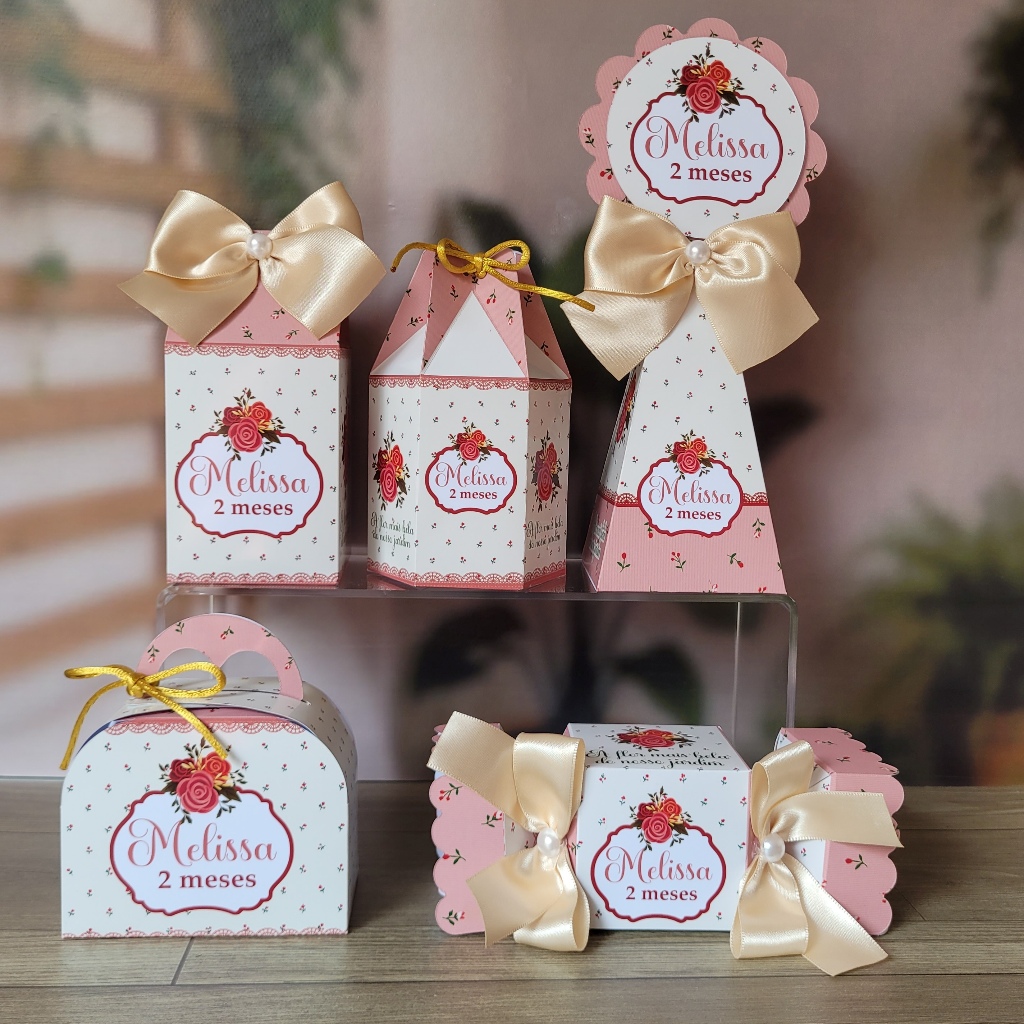 Kit Festa Personalizado Floral - DESMONTADO - Lembrancinhas de Aniversário Infantil