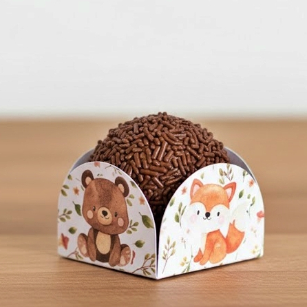 Forminha de Doces Bosque encantado Personalizada no Tema /Lembrancinha de Festa /Aniversário