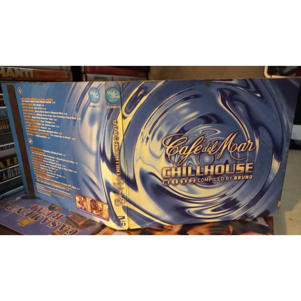 Cd Cafe Del Mar Chill House mix 2-IMP  By Bruno -Raro (Duplo) Deep Wide Mark Grant Metlle Music Dennis Joshua julius pa