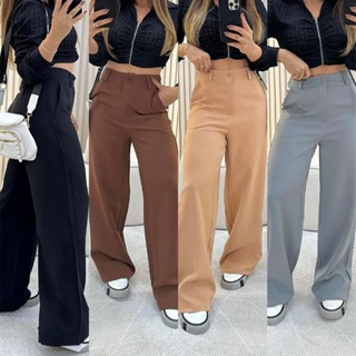 Calça Pantalona Alfaiataria Premium Com Bolso PROMOÇÃO em Oferta na Shopee