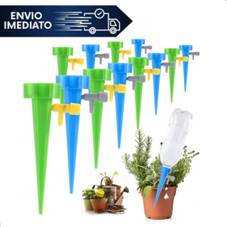 Kit Com 12 Gotejador Automático para Plantas Irrigador Água Acoplável Em Garrafa Pet Jardim Dosador em Oferta na Shopee