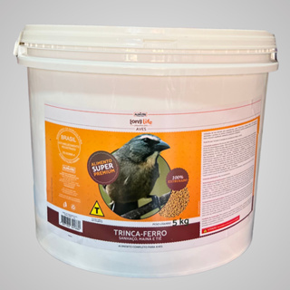 Ração ParaTrinca Ferro Extrusada Natural Super Premium Long Life Balde 5KG em Oferta na Shopee