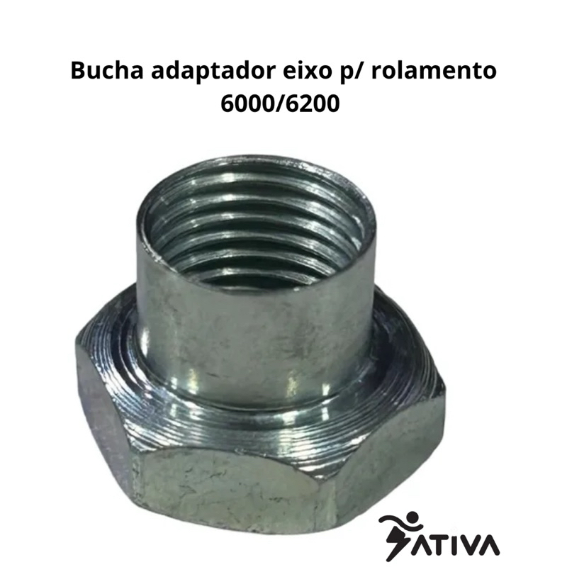 Bucha adaptador eixo p/ rolamento 6000/6200