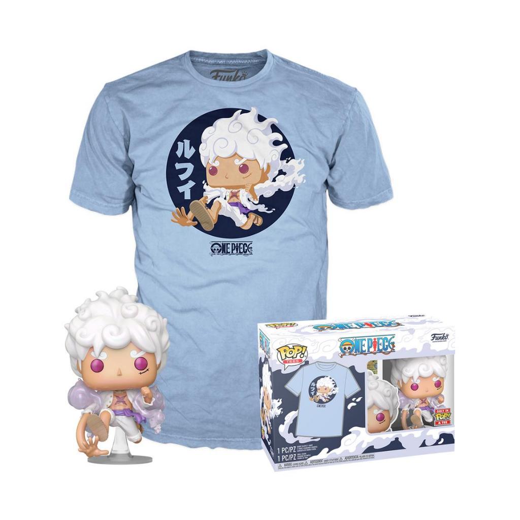 Funko Pop And Tee Gear Five Luffy - Exclusivo Gamestop - One Piece