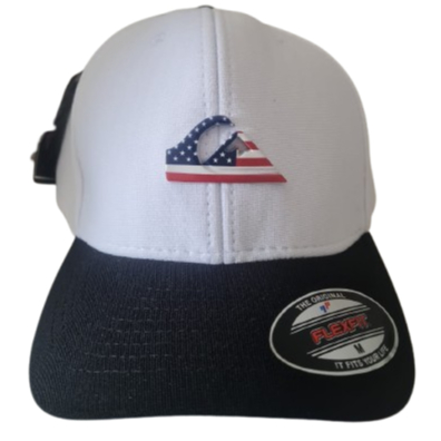 Boné Quiksilver Aba Curva Fechado Plate Nations White EUA - Branco