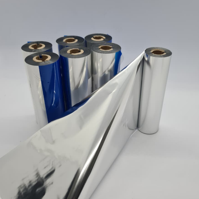 Ribbon Prata 110mm x 74m para Impressão de Fitas de Cetim e Etiquetas em Oferta na Shopee