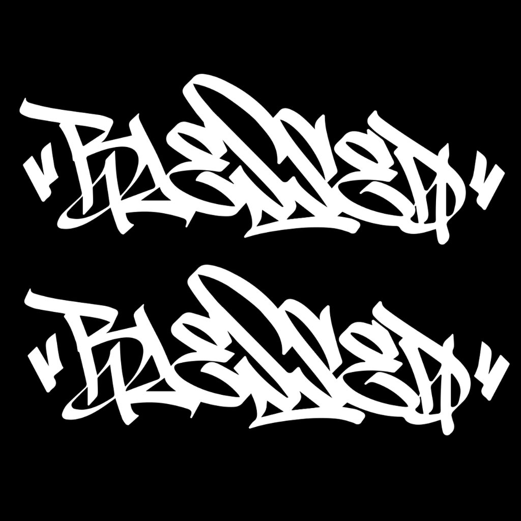 Adesivos Blessed Abençoado 2 unidades 17 x 6 cm  em Vinil Premium em Oferta na Shopee