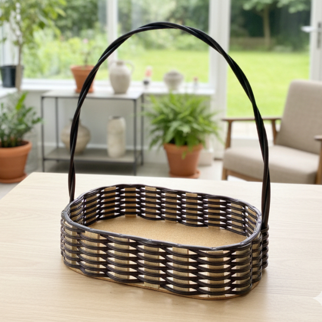 KIT Cesta G Oval de Fibra Sintética - Cesta de Cosméticos presente Natal Cesta de páscoa e namorados Tamanho G