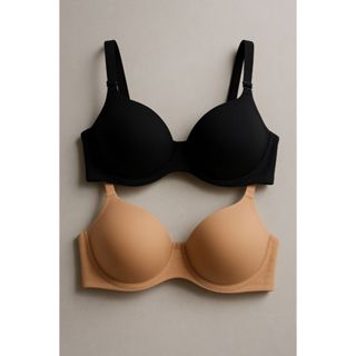 kit c/2 ou 1 Sutiã Básico Reforçado de Microfibra Com Bojo Lingerie Direto Da Fábrica do p ao gg em Oferta na Shopee