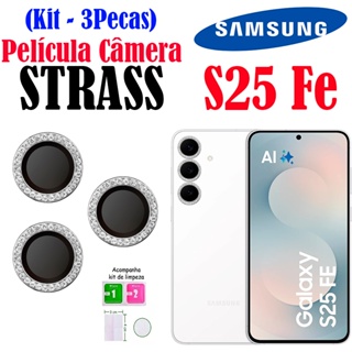 Kit (3 Pecass)Película Câmera STRASS S25 Fe SAMSUNG Protetor Lente DIAMONTE Colorido Brilhante em Oferta na Shopee