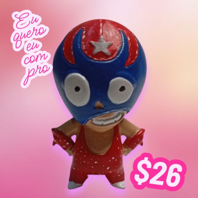mucha lucha rikochet - Miniatura Colecionavel Desenho Animado Mucha Lucha Ricochet - Pla Premium