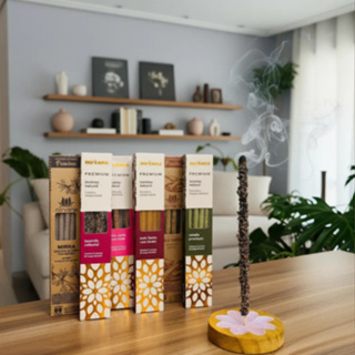 Kit Incenso 30 Varetas Nirvana Natural Premium 6 Aromas Amor Dinheiro Proteção Espiritual Limpeza em Oferta na Shopee