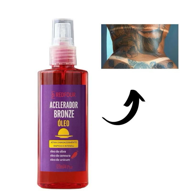 Acelerador Parafina Ativador De Bronze Marquinha De Fita Biquíni 120ml - RedFour