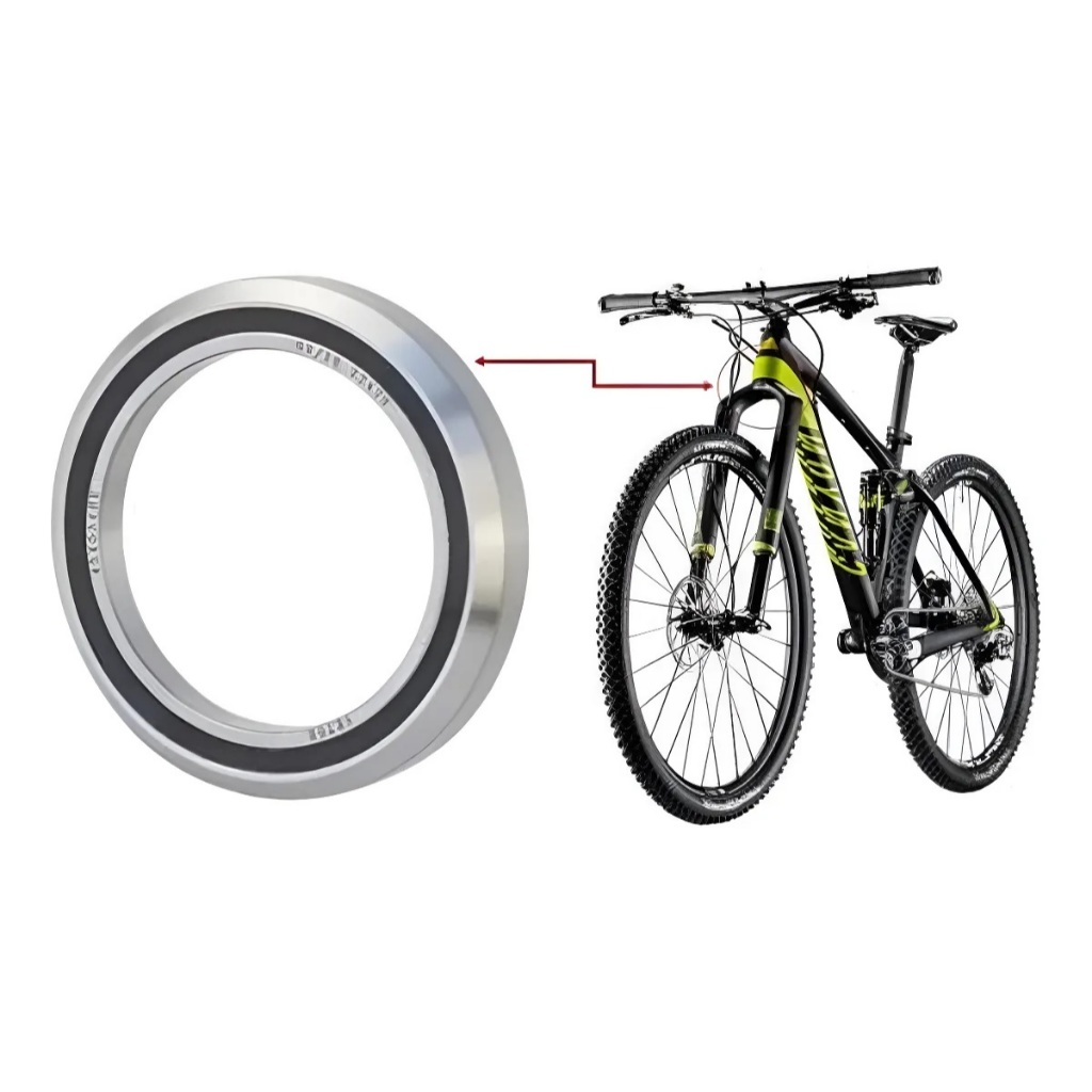 Rolamento Caixa Direção P/ Bicicleta 34x46,9x7 - 45º X 45º Cor Prateado Novo C/Nf-e C/garantia e Nfe