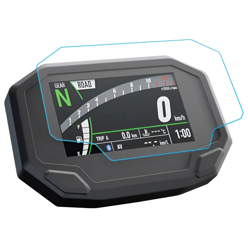 Pelicula protetora Hidrogel de Painel para Kawasaki Ninja ZX-4R (2024 até 2025) anti risco 9h