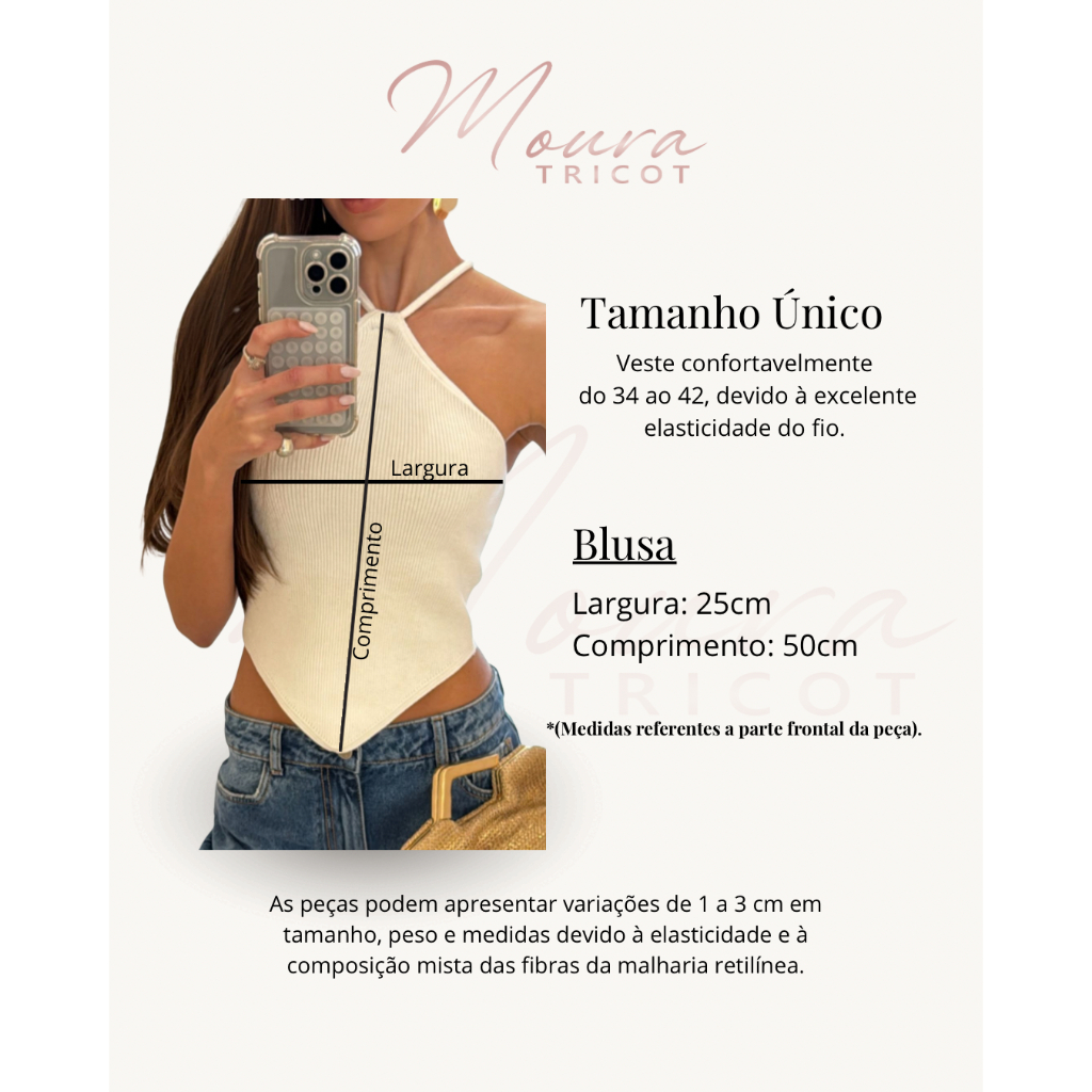 Cropped Feminino Canelado Modal Liso de Bico Frente Única Verão Amarração No Pescoço Trico