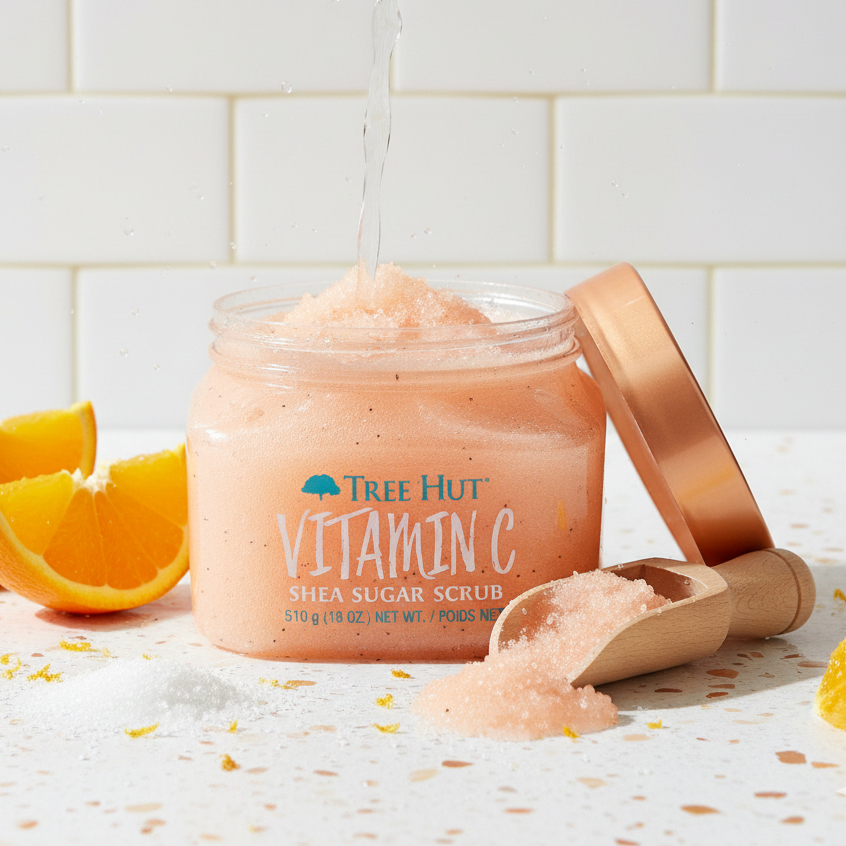 Esfoliante Corporal Vitamina C Tree Hut Shea Sugar Scrub 510g Original