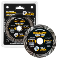 Disco Diamantado Porcelanato Combat Turbo Extra Fino Corte Seco Refrigerado Cerâmica Tijolo 115mm