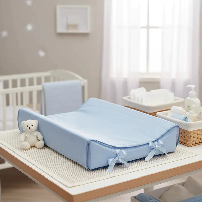 Trocador Americano azul bebe + capa plastica varias cores