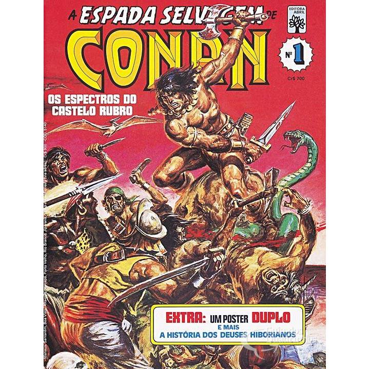 HQ A Espada Selvagem de Conan, O Bárbaro , Editora Abril Marvel ( Raridade )