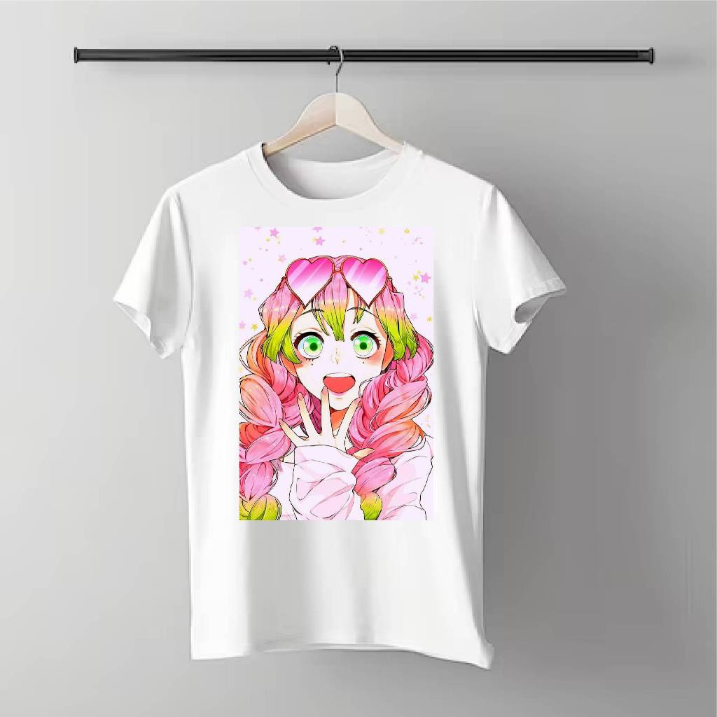 Camiseta T-shirt infantil menina Demon Slayer Hashira Mitsuri Kanroji — imagem 2 de 2