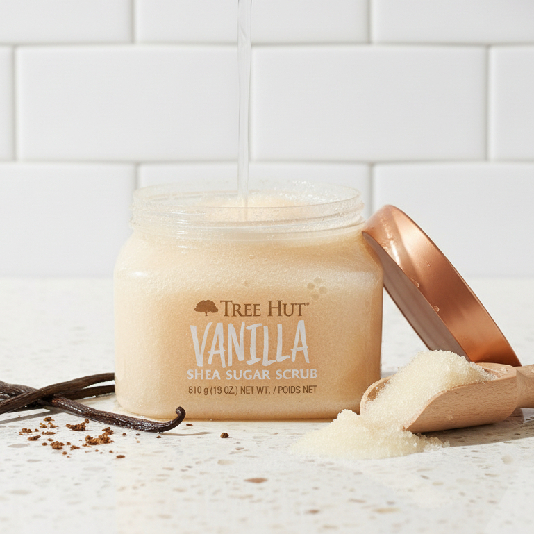 Esfoliante Corporal Vanilla Tree Hut Shea Sugar Scrub 510g Original