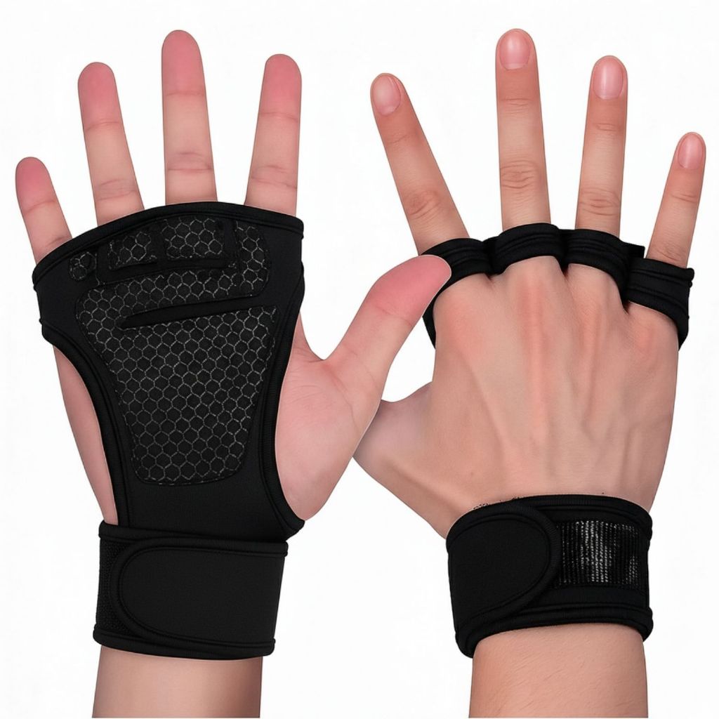Par Luvas Academia Profissional Treino Musculacao Unissex Protecao Punho Mão Contra Calo Pele Grossa