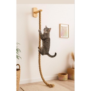 Brinquedo para gatos suporte com corda de sisal de parede escalada de 2 metros em Oferta na Shopee