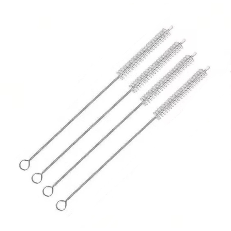Kit 4 Escovas Escovinhas de metal para limpeza Higienização de canudos em Oferta na Shopee