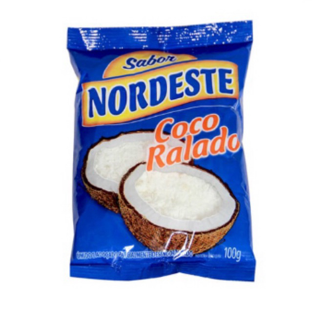 Kit 2 Coco Ralado Úmido e Adoçado Sabor Nordeste 100g