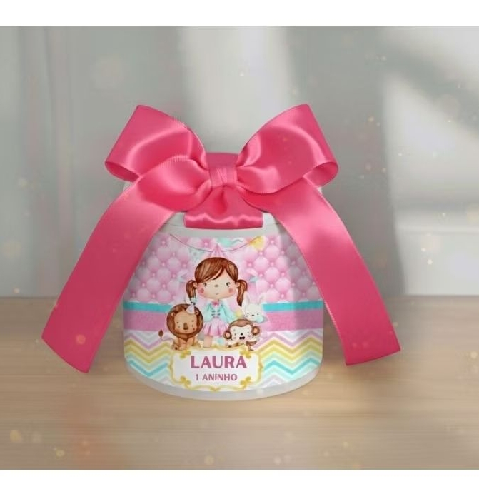 Tubolata Personalizada 5x6 cm • Lembrancinha Festa Infantil • Aniversário • Chá de Bebê • Brinde Personalizado