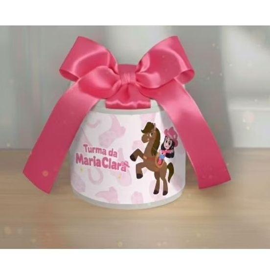 Tubolata Personalizada 5x6 cm • Lembrancinha Festa Infantil • Aniversário • Chá de Bebê • TURMA DA BOIADEIRINHA