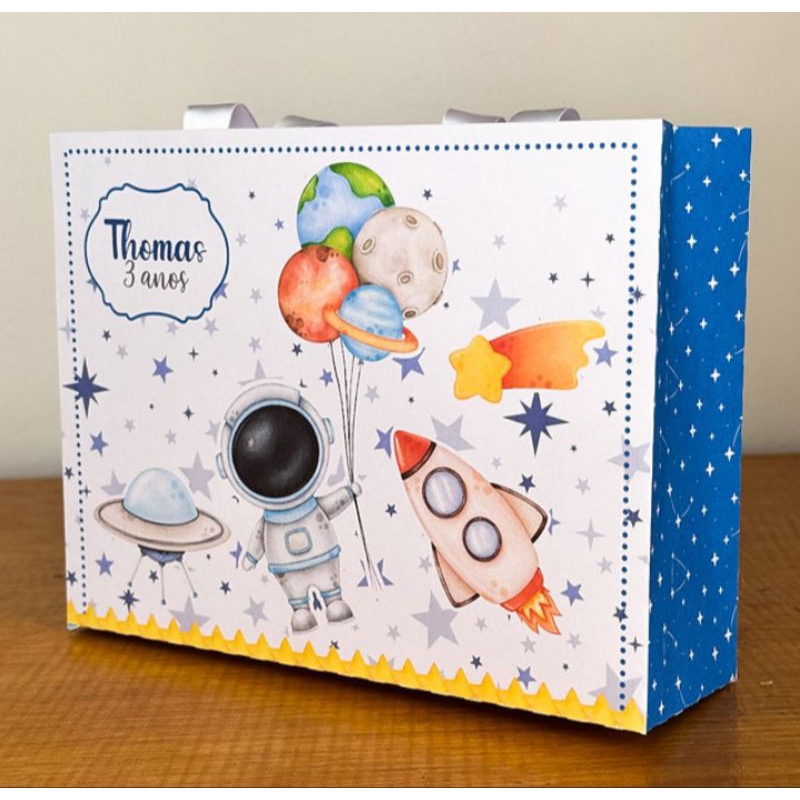 Sacolinha Astronauta Personalizado | Sacolinha | Lembrancinha | Mimos | Aniversário Astronauta