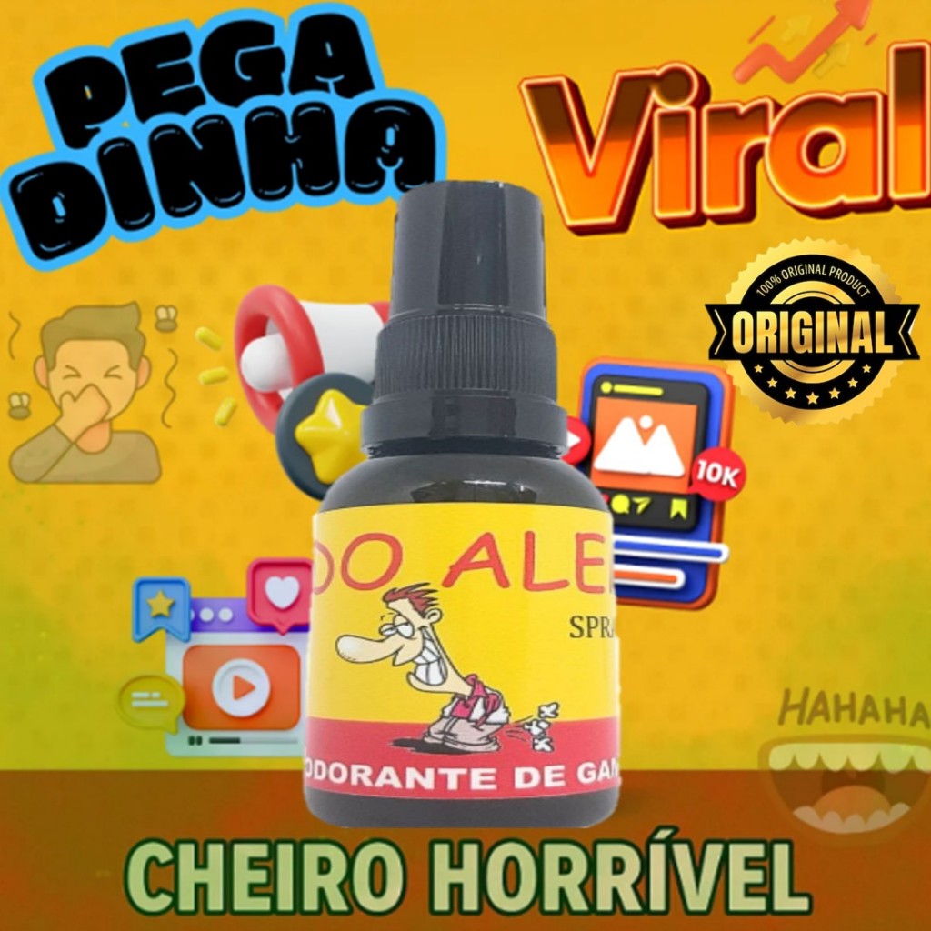 Peido Alemão OFICIAL - Spray de Peido Falso Realista, Pegadinha Engraçada, Zoação, Peido Liquido