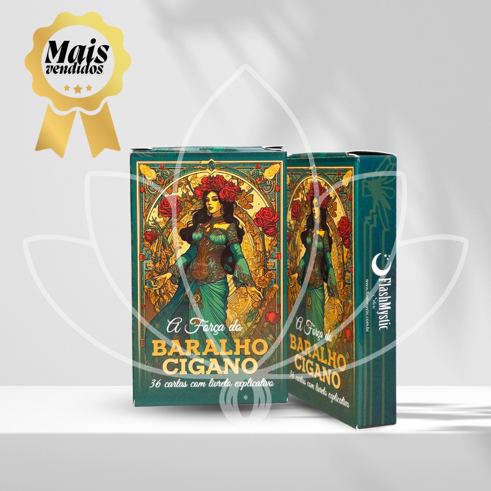 Força do Baralho Cigano Espiritual 36 Cartas Tarô c/ Manual