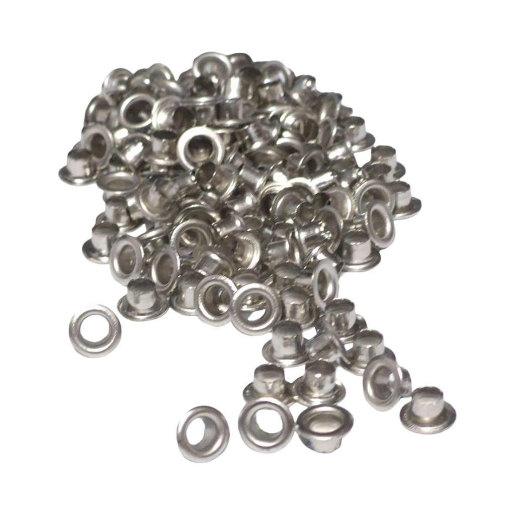 Ilhós SEM arruela _50 UNID_ TAMANHO 0, 45, 50, 51 e 54 _ de ferro para roupa e artesanato em Oferta na Shopee