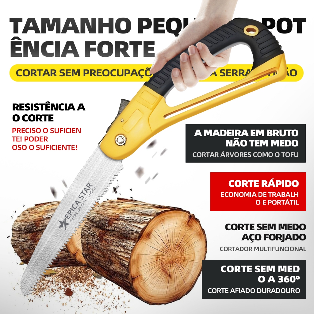 Serra Dobrável Profissional  , Para Jardinagem,Camping,Poda De Galhos, Folding manual Saw Poda Galhos 7 Polegadas Tipo D