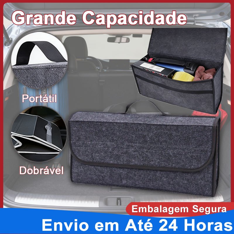 Organizador de Armazenamento para Carro Bolsa de Ferramentas em Feltro Macio Grande Compartimento Antiderrapante em Oferta na Shopee