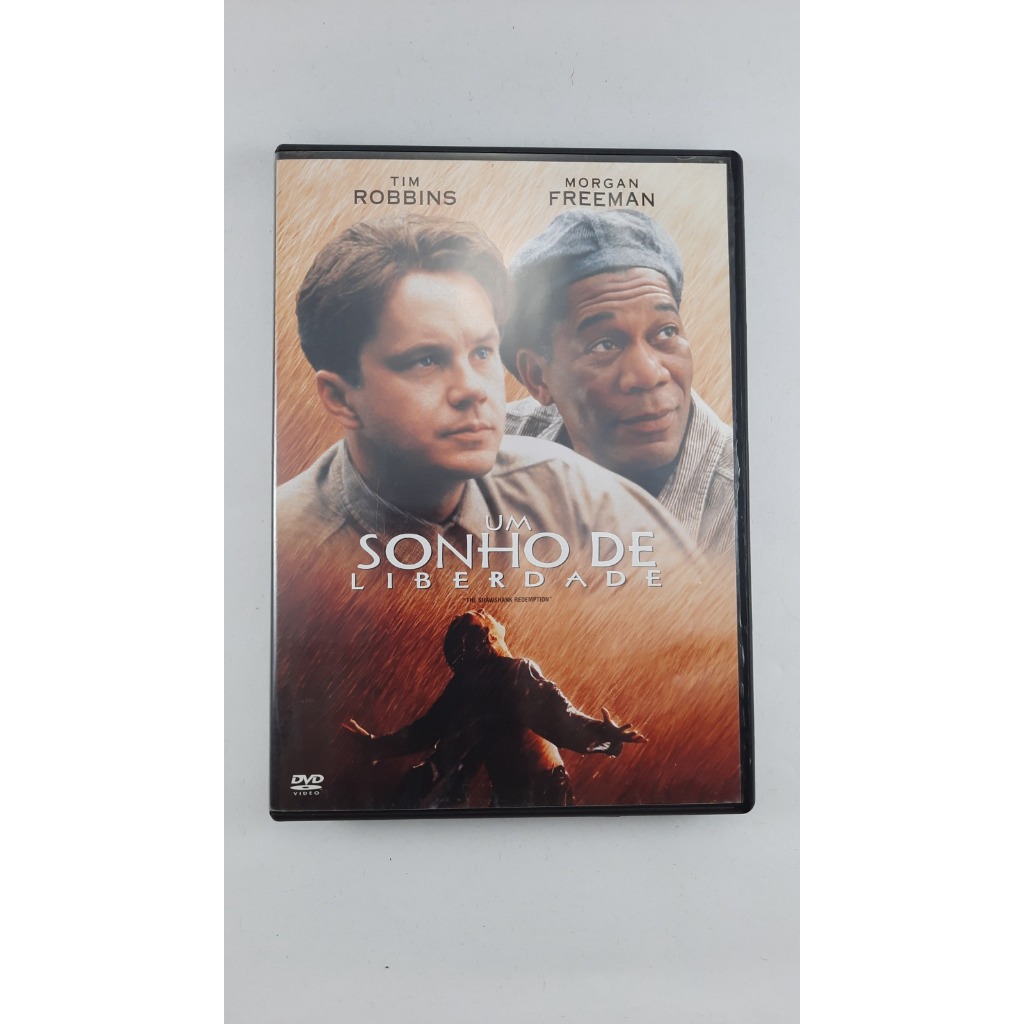 DVD: Um Sonho De Liberdade - Filme de Drama - Clássico - Com Morgan Freeman e Tim Robbins